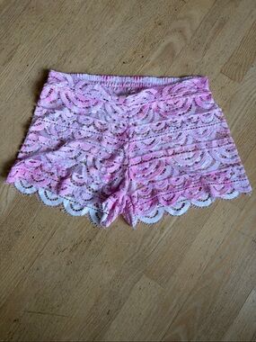 PQ SWIM lexi short pink white size xs/s